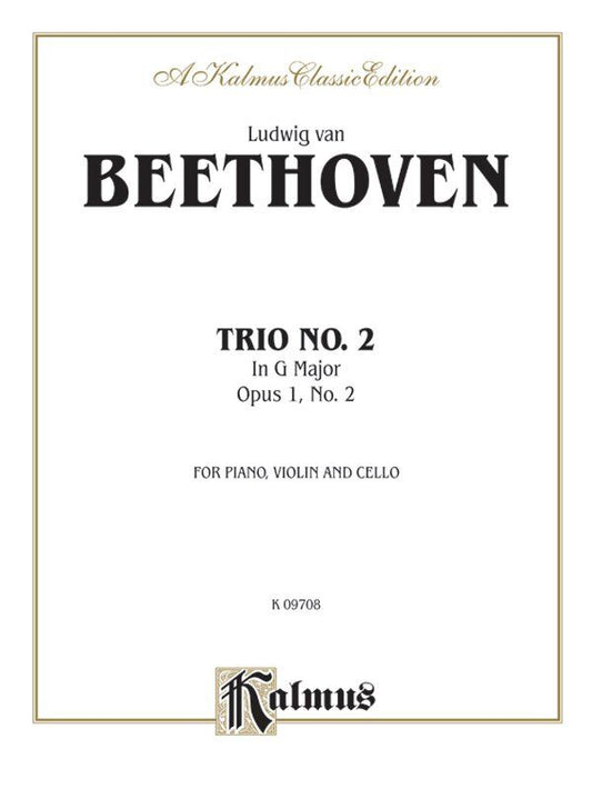 Beethoven Piano Trio No. 2 in G Major Op. 1 for Violin, Cello, and Piano