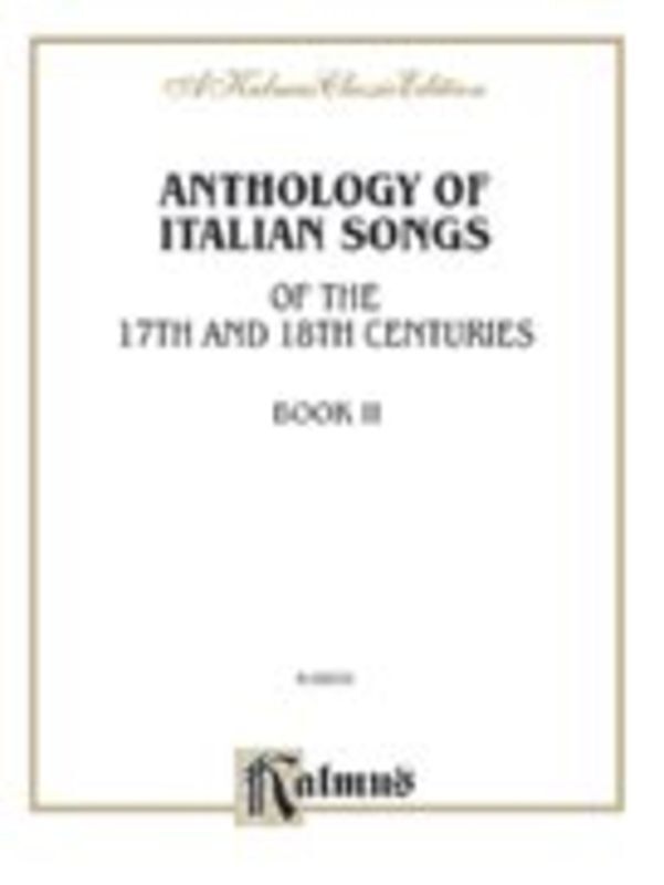 Anthology Italian Songs 17th 18th Century Book 2