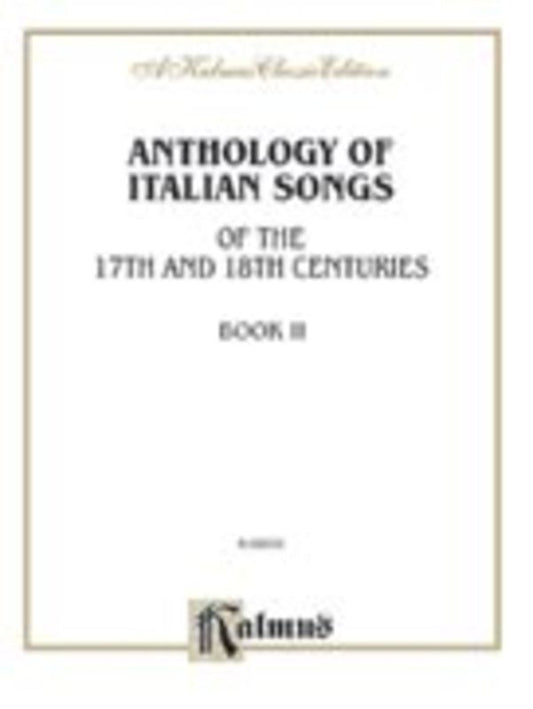 Anthology Italian Songs 17th 18th Century Book 2