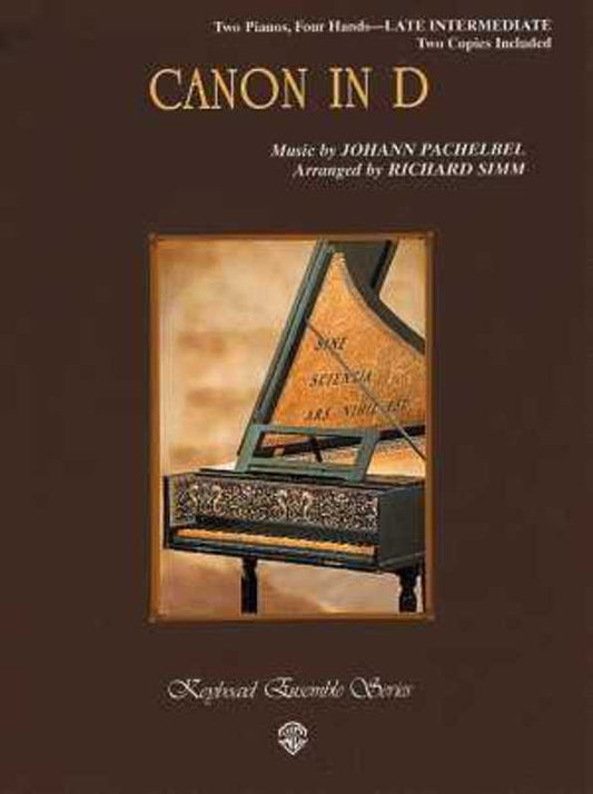 Canon In D Late Intermediate 2 Piano 4 Hand Book