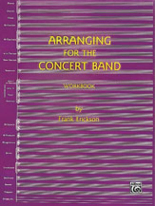 Arranging For Concert Band  Workbook