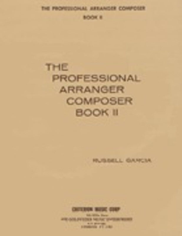 Professional Arranger Composer Book 2/CD Book