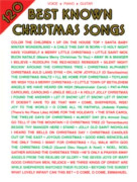 Best Known Christmas Songs 120 PVG Book