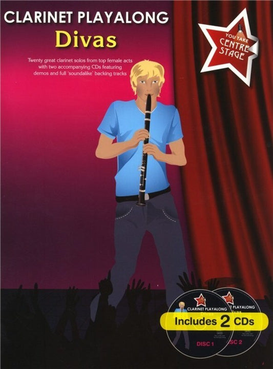 Clarinet Playalong Divas Book/2CDs (Softcover Book/CD)