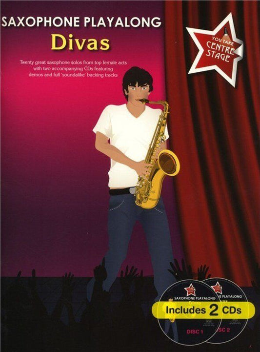 Saxophone Playalong Divas Book with 2 CDs