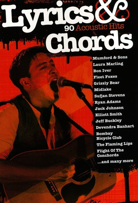 Lyrics And Chords 90 Acoustic Hits (Softcover Book)