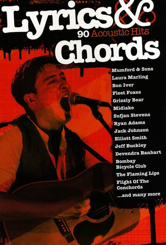 Lyrics And Chords 90 Acoustic Hits (Softcover Book)