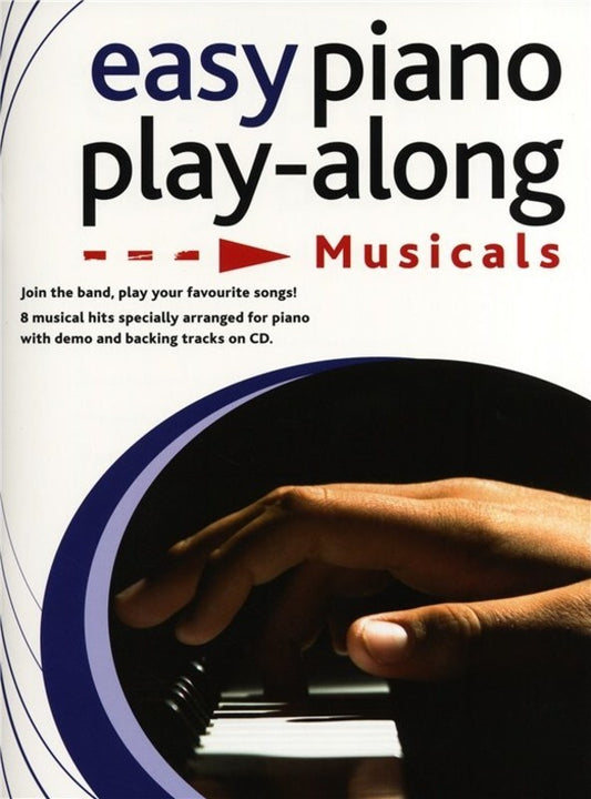 Easy Piano Play Along Musicals Softcover Book/CD
