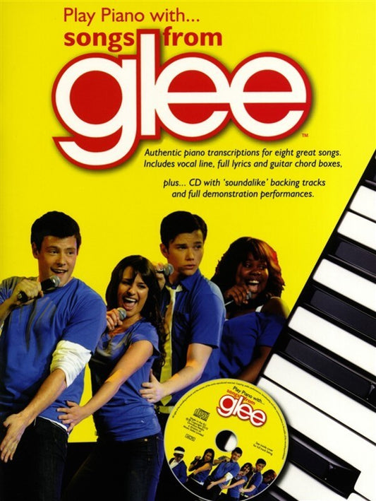 Play Piano With Songs From Glee Softcover Book/CD