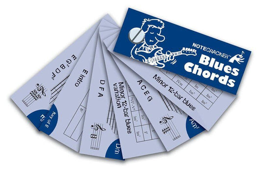 Notecracker Blues Guitar Chords Reference Cards