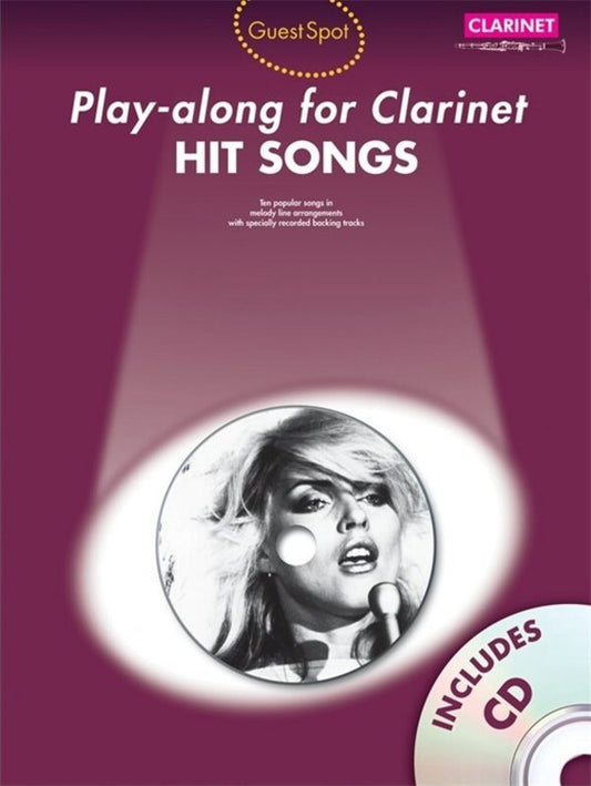 Guest Spot Hits Songs Clarinet Softcover Book/CD