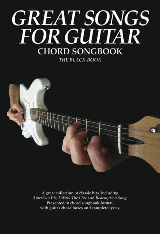 Great Songs for Guitar Chord Songbook - The Black Book