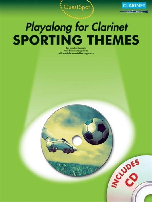 Guest Spot Playalong Clarinet Sporting Themes (Softcover Book/CD)