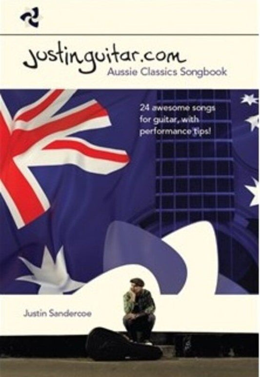 Justinguitar.com Aussie Classics Songbook - 112 Pages, Lyrics & Chords, Guide to 24 Australian Songs, Includes TAB Transcriptions, By Wise Publication