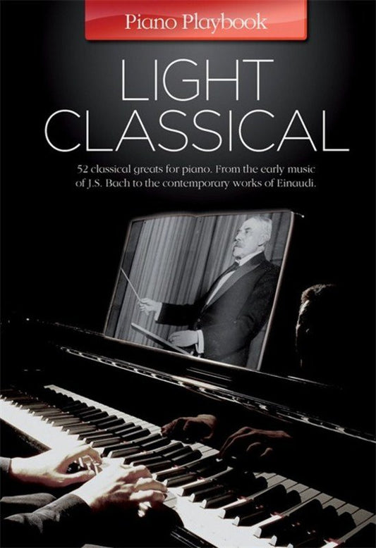 Piano Playbook: Light Classical - 52 Solo Arrangements, Spiral Binding, 6 x 9 in. Format, Publisher: Wise Publications