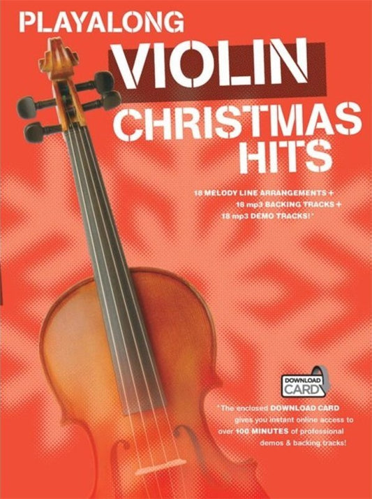 Playalong Violin Christmas Hits Book/Online Audio (Softcover Book/Online Audio) Book