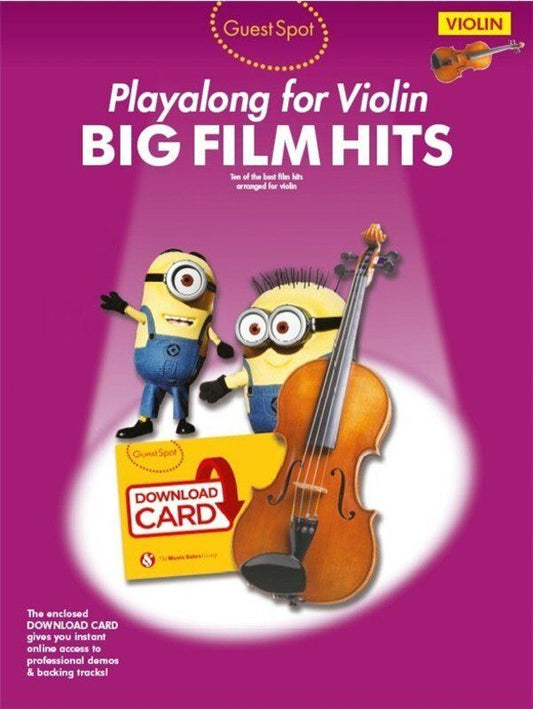 Guest Spot Playalong for Violin: Big Film Hits Sheet Music