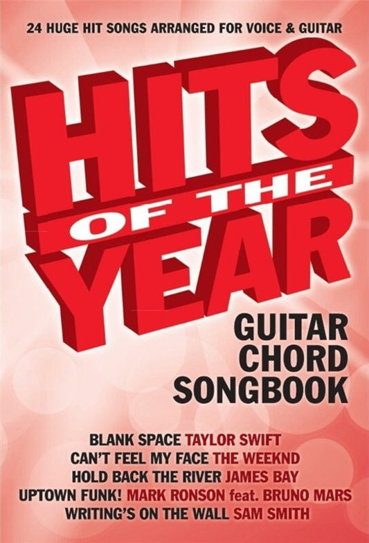 Hits Of The Year 2015 Guitar Chord Songbook (Softcover Book)
