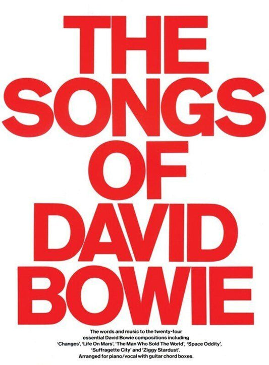 Songs of David Bowie PVG Songbook