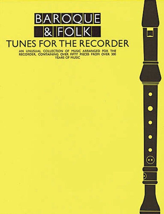 Baroque & Folk Tunes for Recorder by Wise Publications