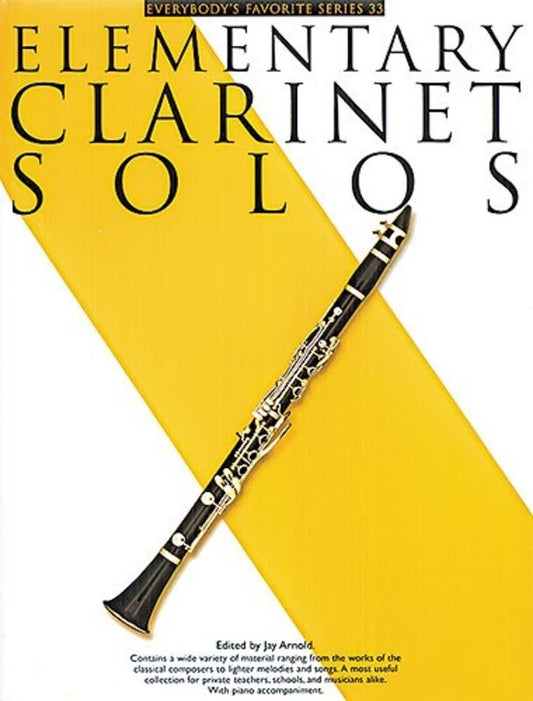 Elementary Clarinet Solos Clarinet/Piano Efs33 (Softcover Book)
