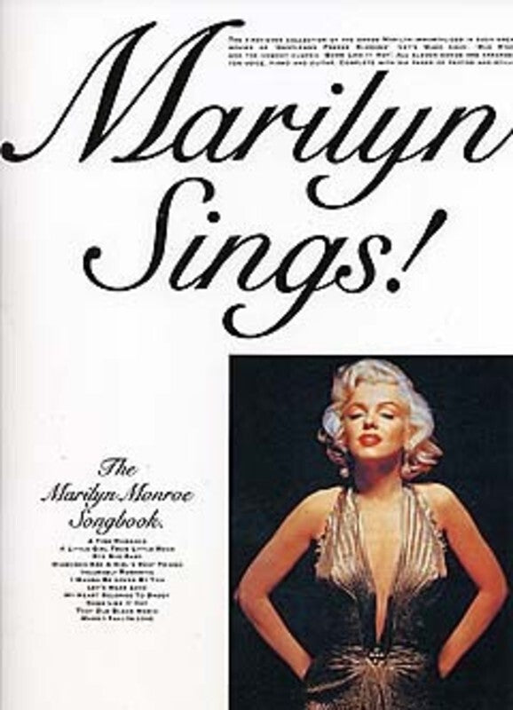 Marilyn Sings - Marilyn Monroe Songbook PVG (Softcover Book)