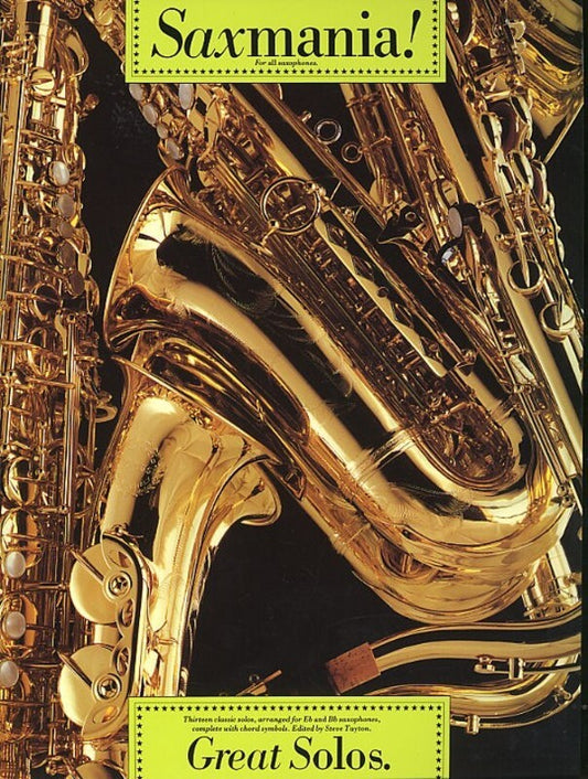 Saxmania Great Solos (Softcover Book)