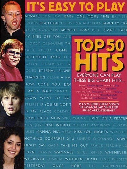 It's Easy To Play Top 50 Hits - Easy Piano Arrangements