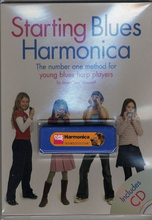 Starting Blues Harp Kids Book/CD/Harmonica Book