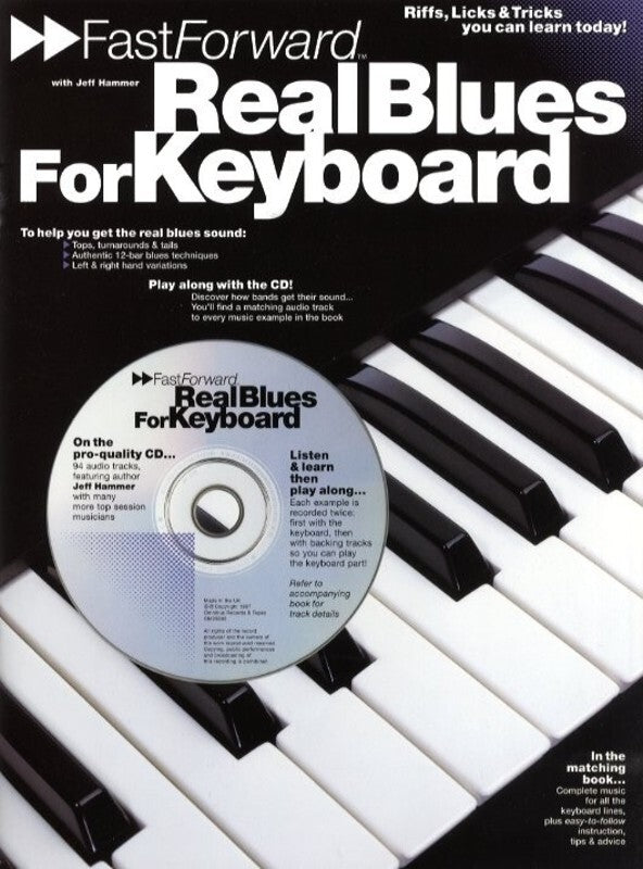 Fast Forward Real Blues Keyboard Softcover Book/CD