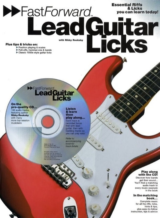 Fast Forward Lead Guitar Licks Softcover Book/CD