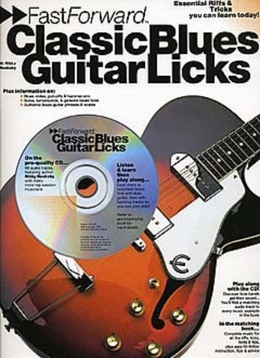 Fast Forward Classic Blues Guitar Licks Softcover Book/CD