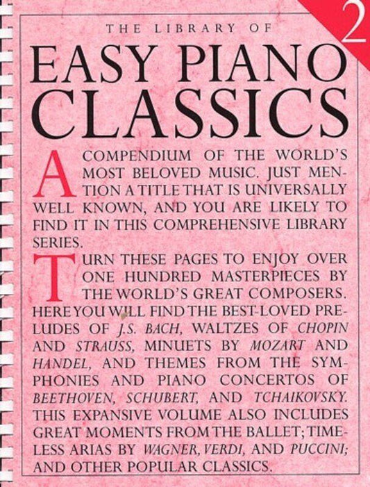 Library of Easy Piano Classics Book 2 Spiral Bound