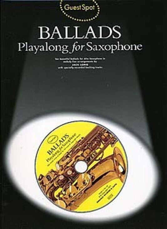 Guest Spot Ballads Alto Sax Softcover Book/CD