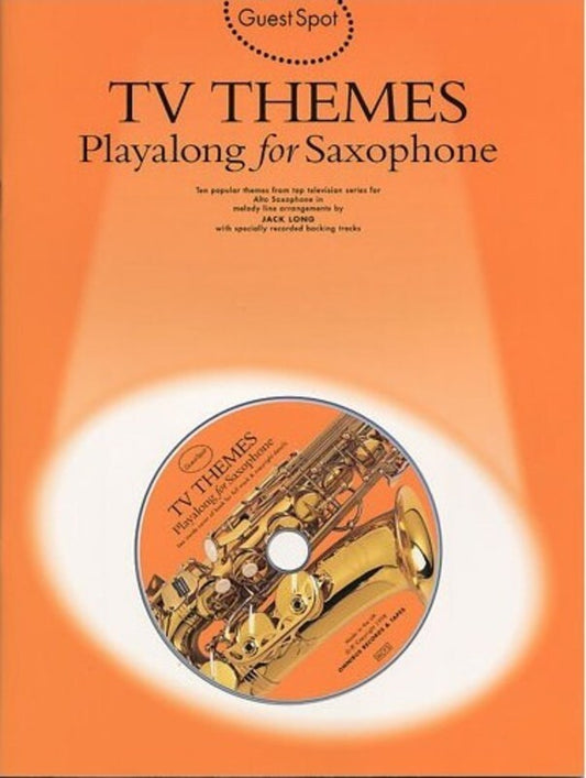 Guest Spot TV Themes Alto Sax Softcover Book/CD