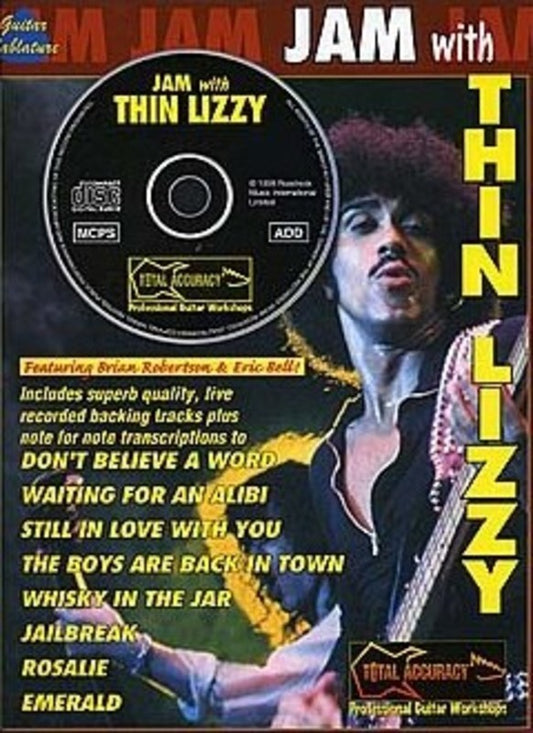 Jam With Thin Lizzy Guitar TAB Softcover Book/CD