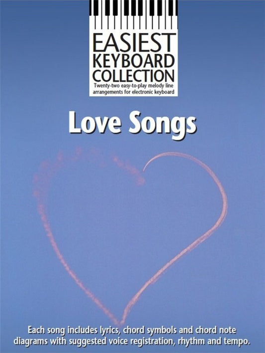 Easiest Keyboard Coll Love Songs (Softcover Book)