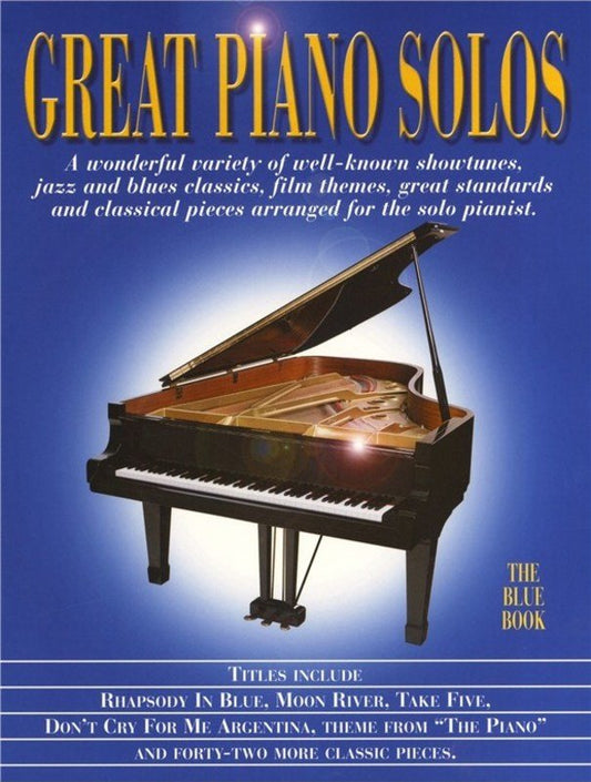 Great Piano Solos - Blue Book for Intermediate Level Pianists