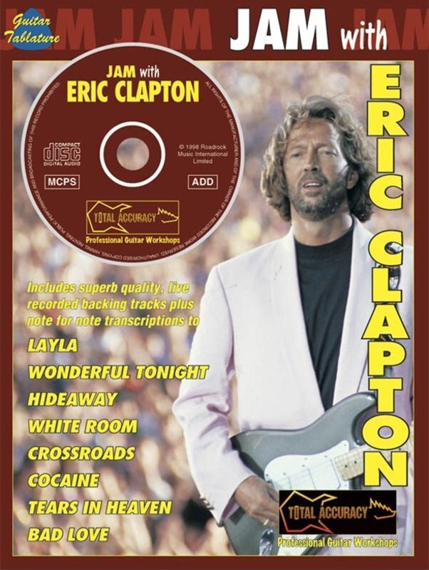 Jam With Eric Clapton Guitar TAB Softcover Book/CD