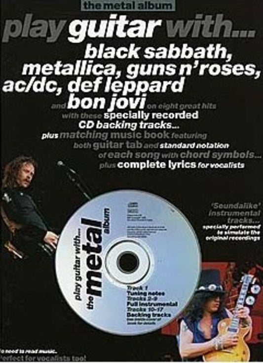 Play Guitar With Metal Album TAB Softcover Book/CD