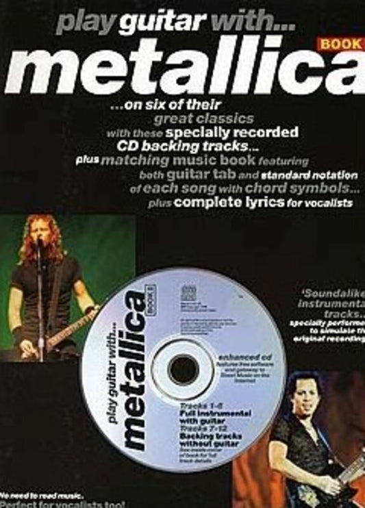 Play Guitar With Metallica Vol 2 Softcover Book/CD