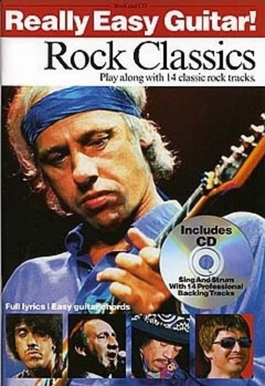 Really Easy Guitar Rock Classics TAB Softcover Book/CD