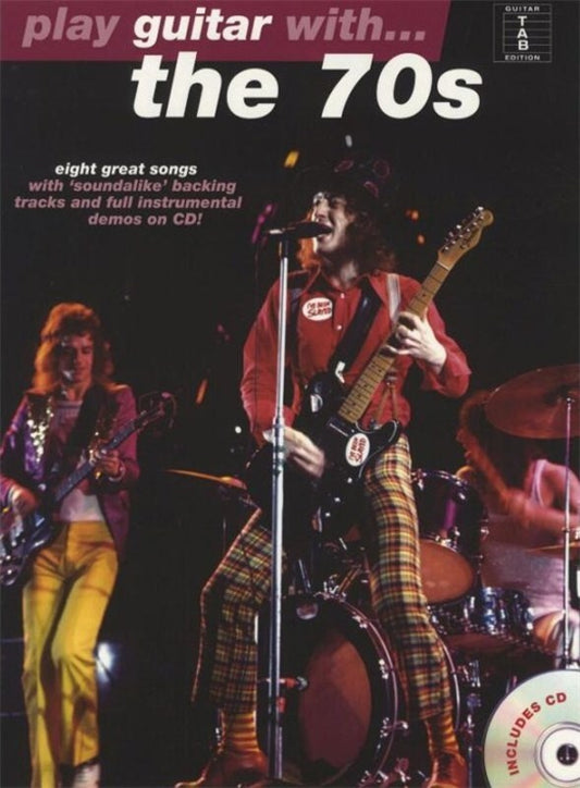 Play Guitar With The 70S TAB Softcover Book/CD