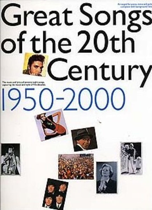 Great Songs Of 20th Century 1950-2000 PVG (Softcover Book)
