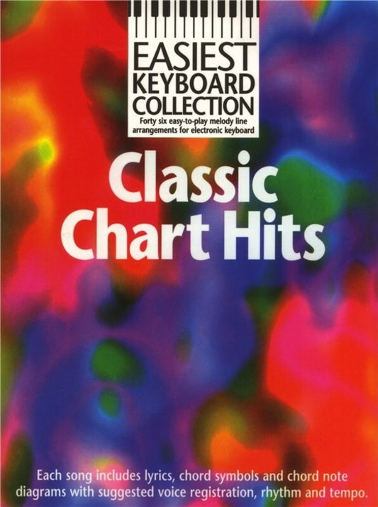 Easiest Keyboard Coll Classic Chart Hits (Softcover Book)