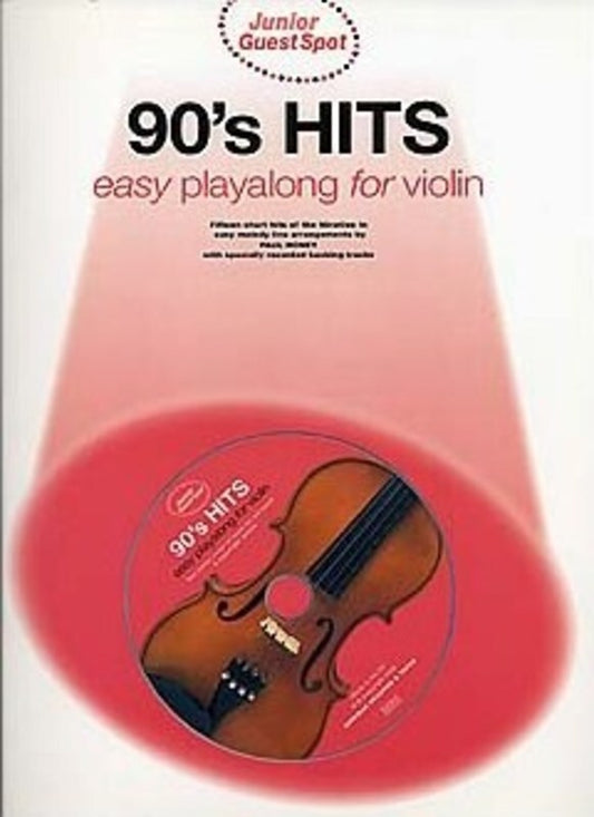 Junior Guest Spot 90s Hits Violin Softcover Book/CD