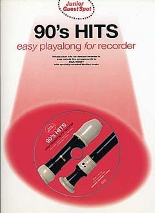 Junior Guest Spot 90s Hits Recorder Softcover Book/CD