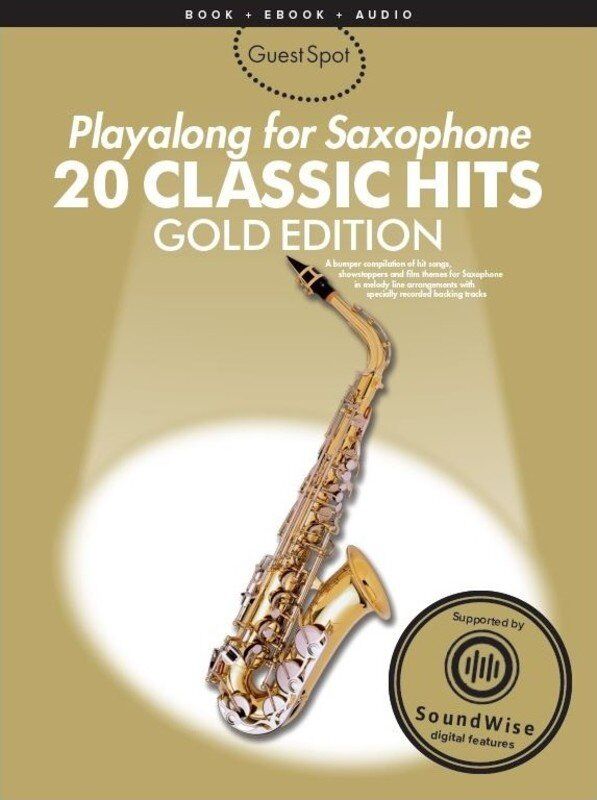 Guest Spot 20 Classic Hits for Alto Saxophone Book with Audio Streaming