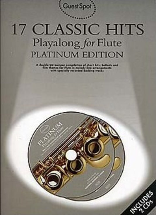 Guest Spot Platinum 17 Classic Hits Flute Softcover Book/CD