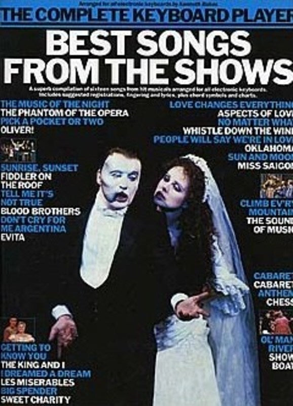 Complete Keyboard Player Best Songs From Shows (Softcover Book)